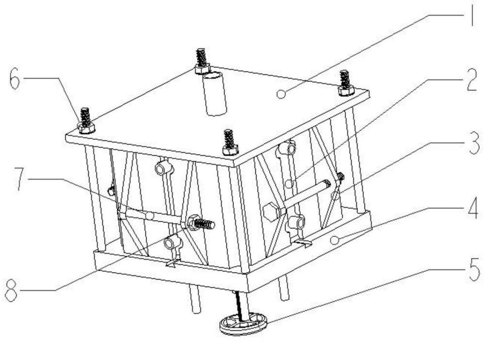 一種磨粒流加工閥塊通孔的變尺寸夾具