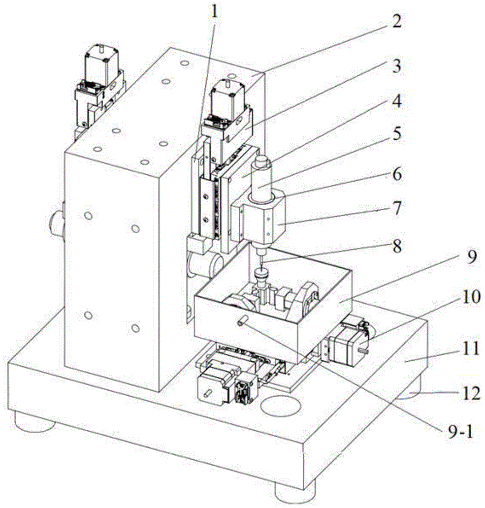 水表層空化泡環(huán)境高低頻復(fù)合超聲振動(dòng)微銑削裝置